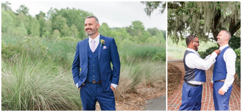 Navy blue suits for guys Heritage Plantation Wedding