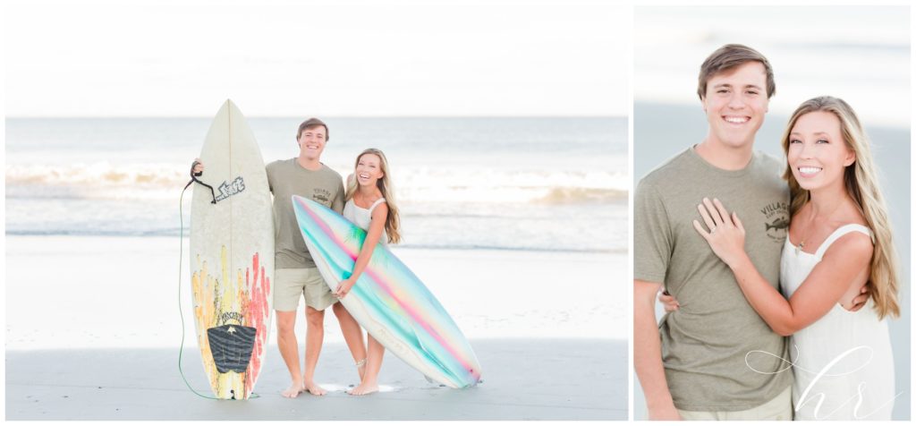 Surfer Couple Goals engagement sessions