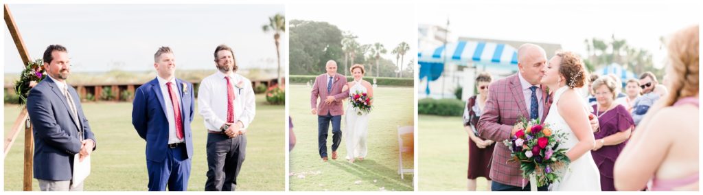 lawn ceremony weddings at the dunes gold and beach club