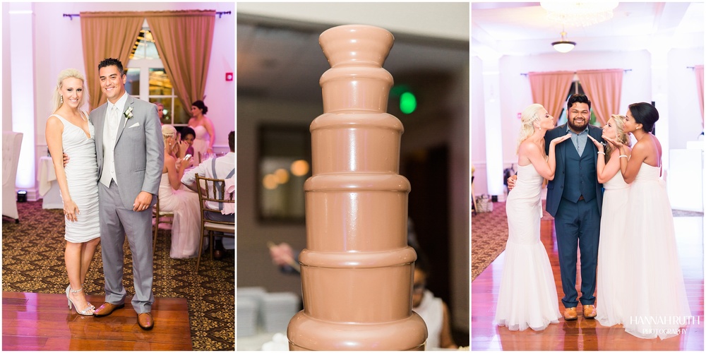 chocolate fountain wedding reception 