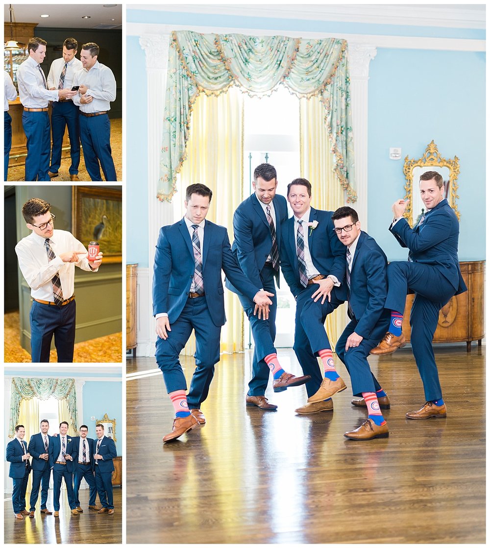 groomsmen and their socks at  Stunning Pinelakes Wedding