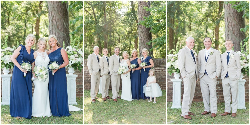 navy blue and sand color Reserve Harbor Yacht Club wedding