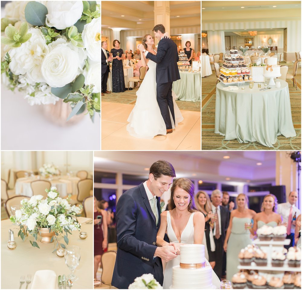 Reception and cake cutting - The Dunes Club 