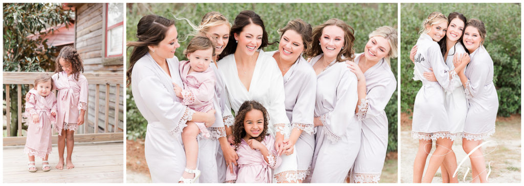 Robes and laughs Hidden Acres Weddings