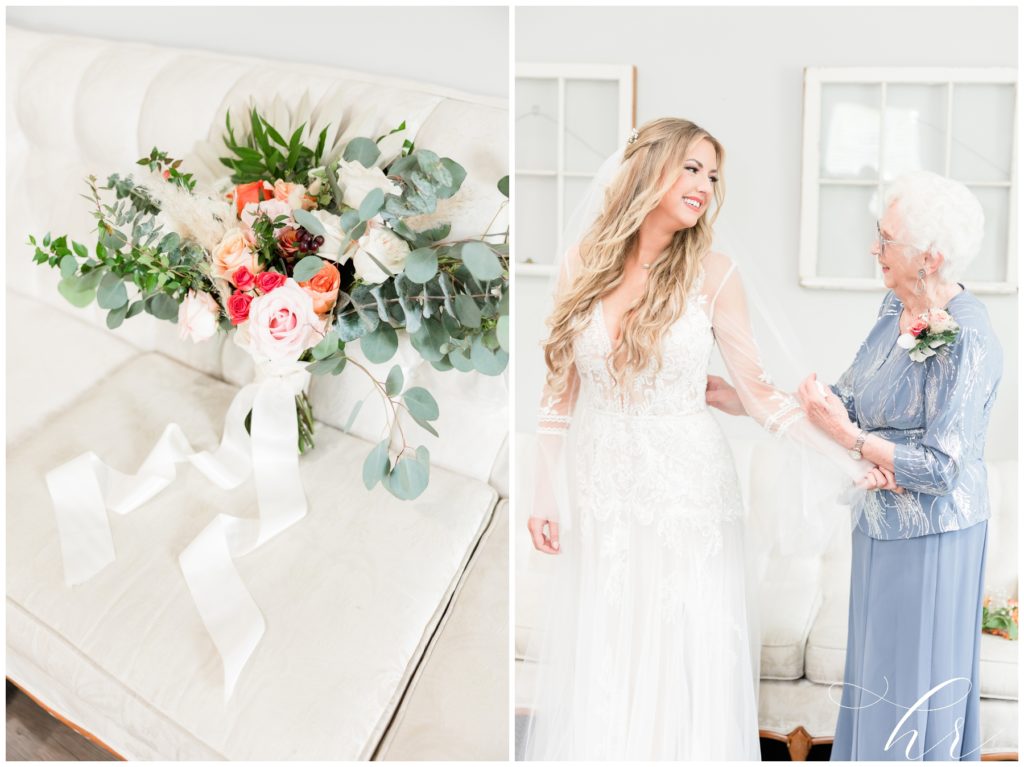 Myrtle Beach Photographer capturing bride and her grandmother on wedding day. 