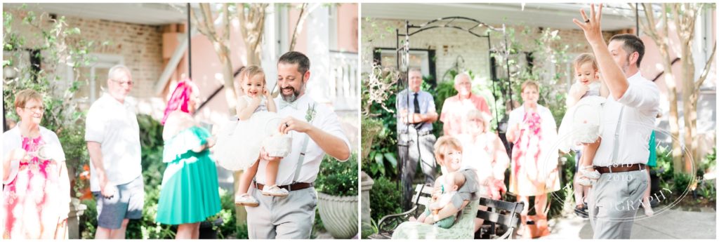 Garden wedding at The Parsonage, Charleston Sc