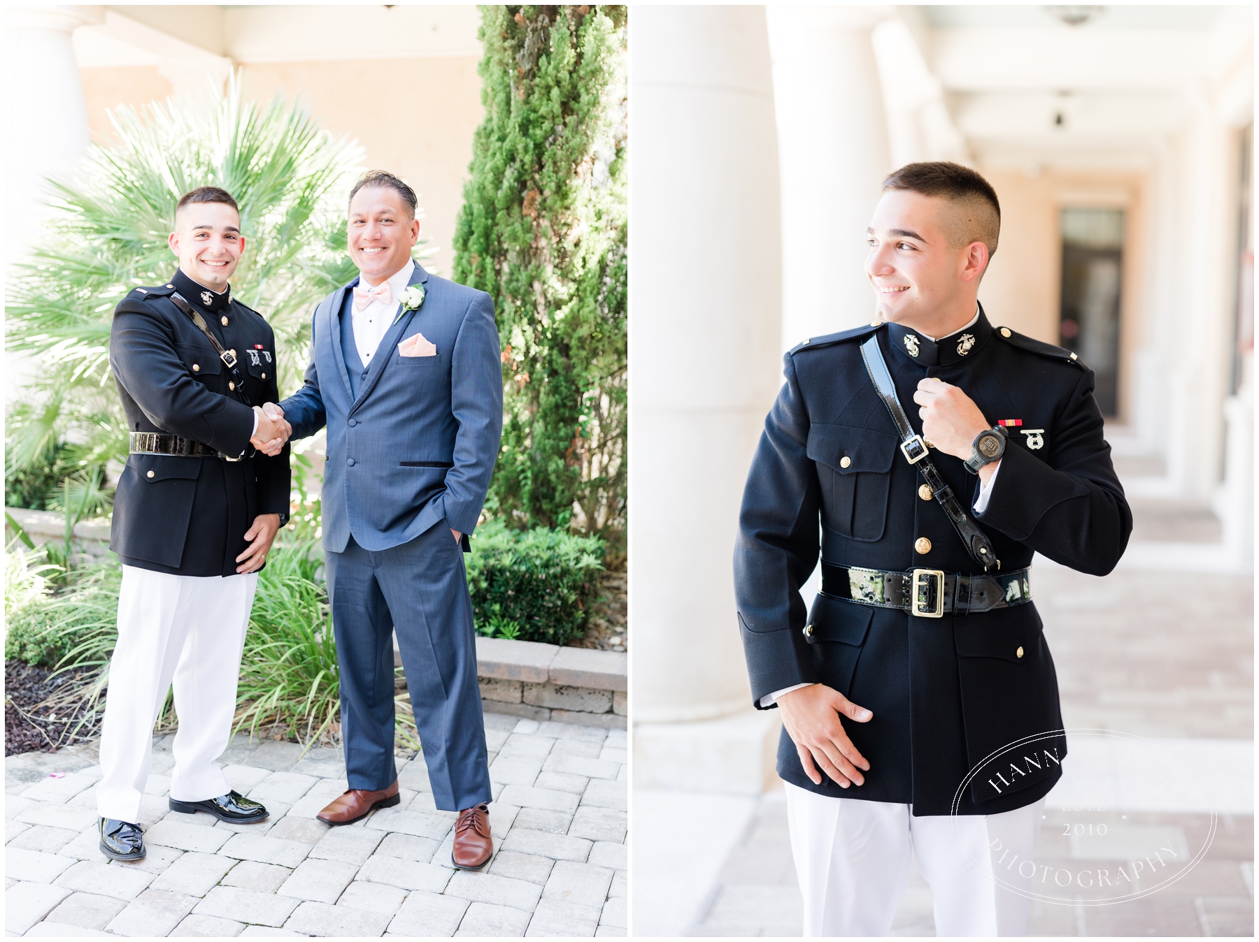 Grooms and father on wedding day