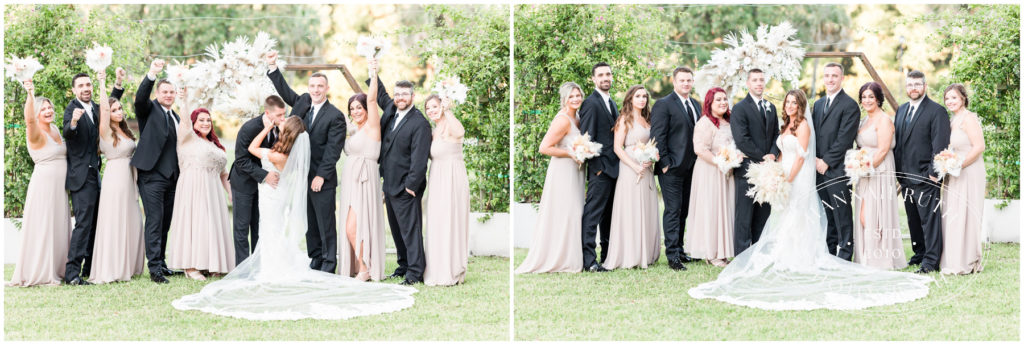 Bridal Party Poses The Village House Weddings