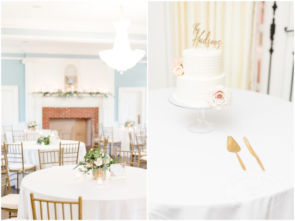 Cake and details in country club wedding- myrtle beach 