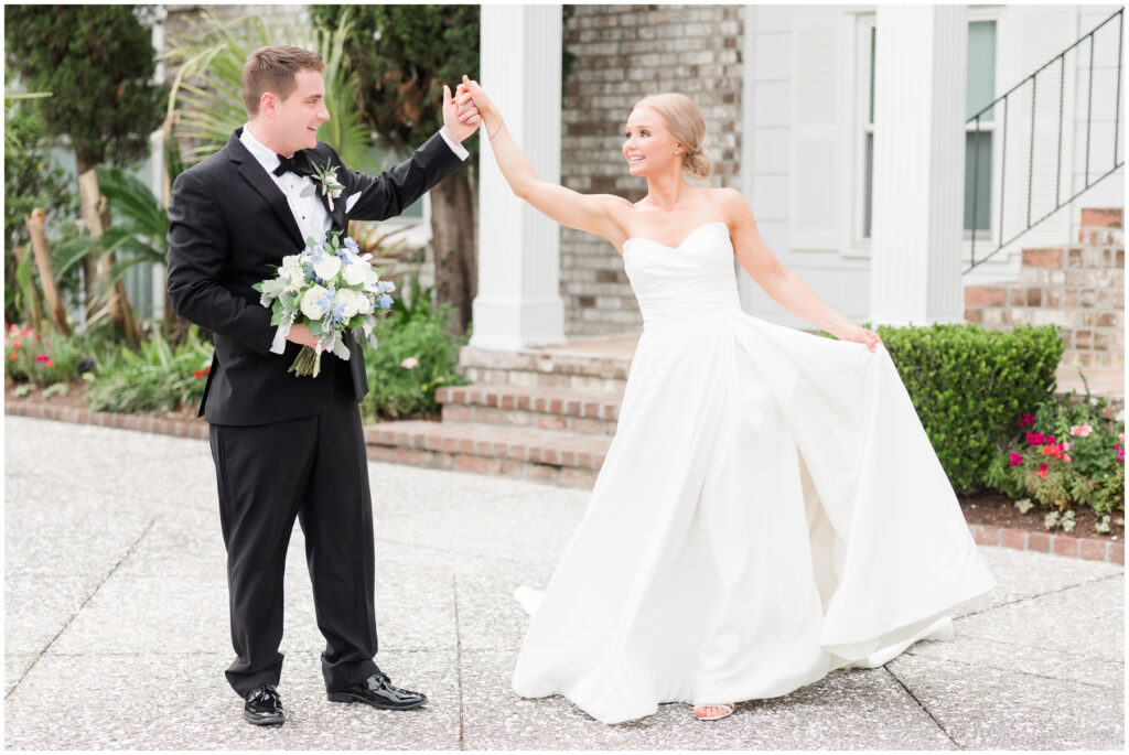 Bride and Groom dancing - Weddings at The Island House 