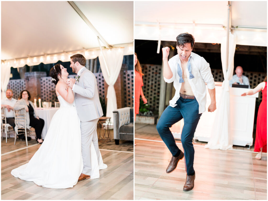 Reception at the cottage - Brookgreen Gardens Weddings with Hannah Ruth Photography 