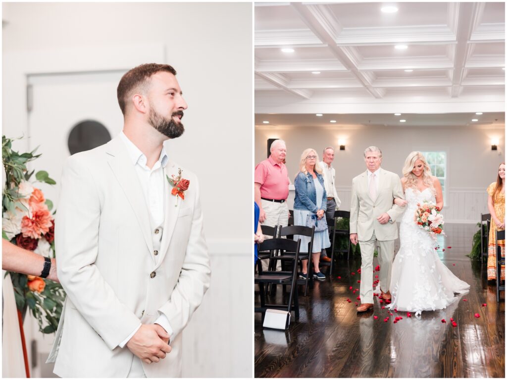 Wedding Ceremony at The Village House at Litchfield - Indoor Wedding Ceremony 
