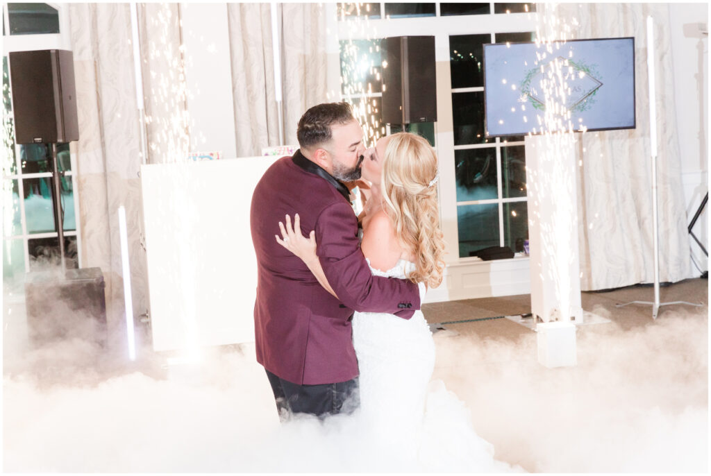 first dance on the cloud with sparklers