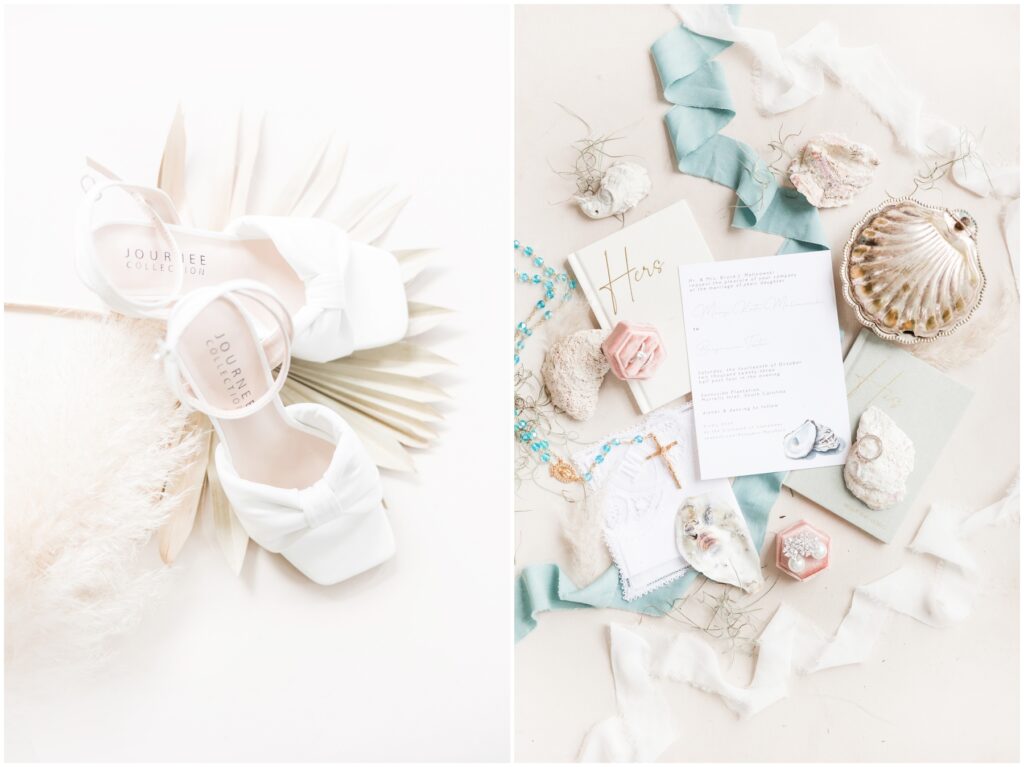 Wedding Day Details - Oyster Themed. 