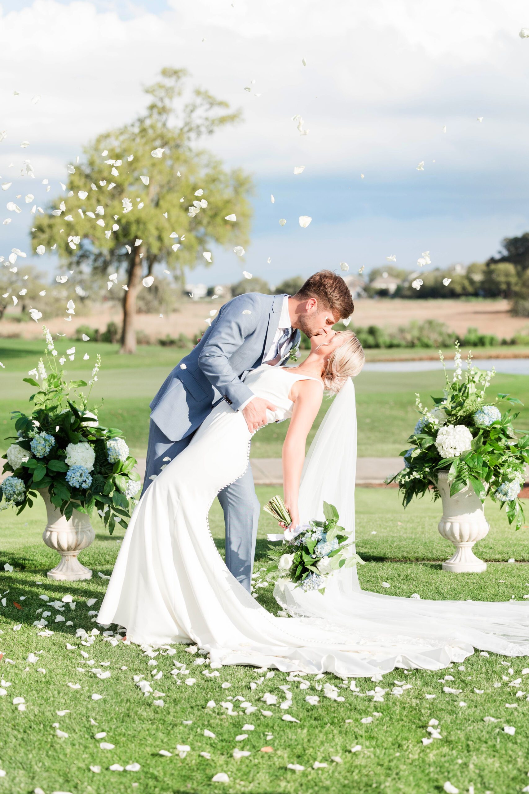 Flower Pedals Kiss Wedding Day