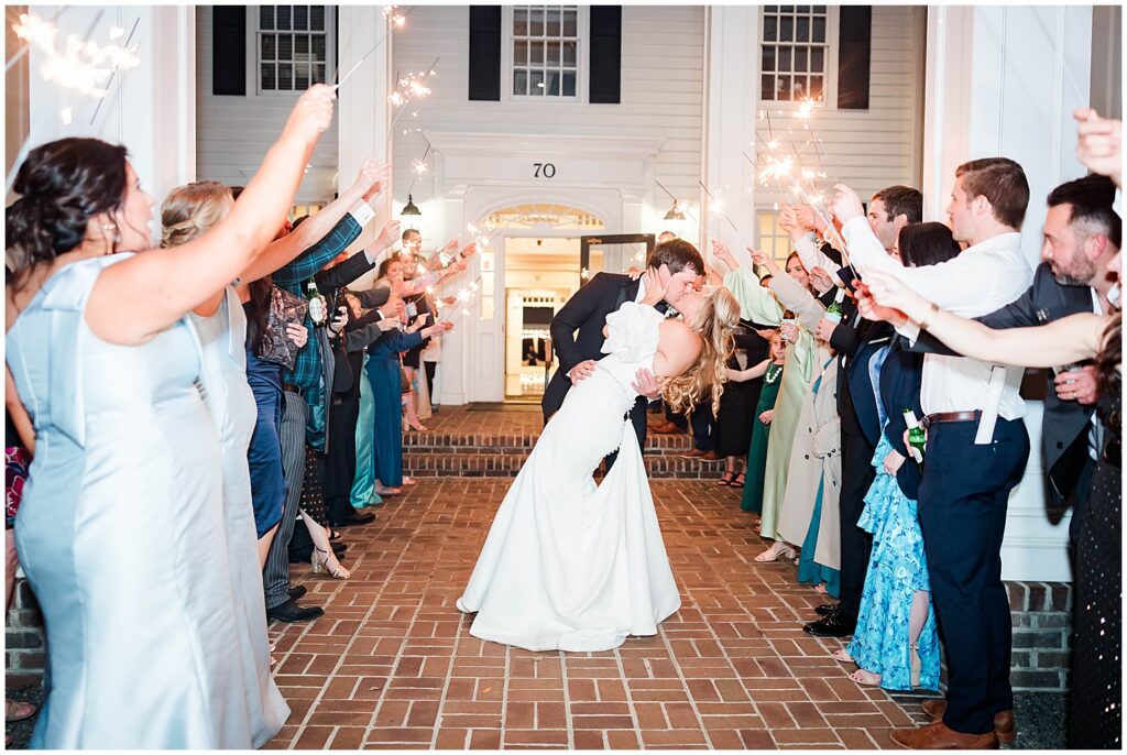 Sparkler exit on wedding ngiht