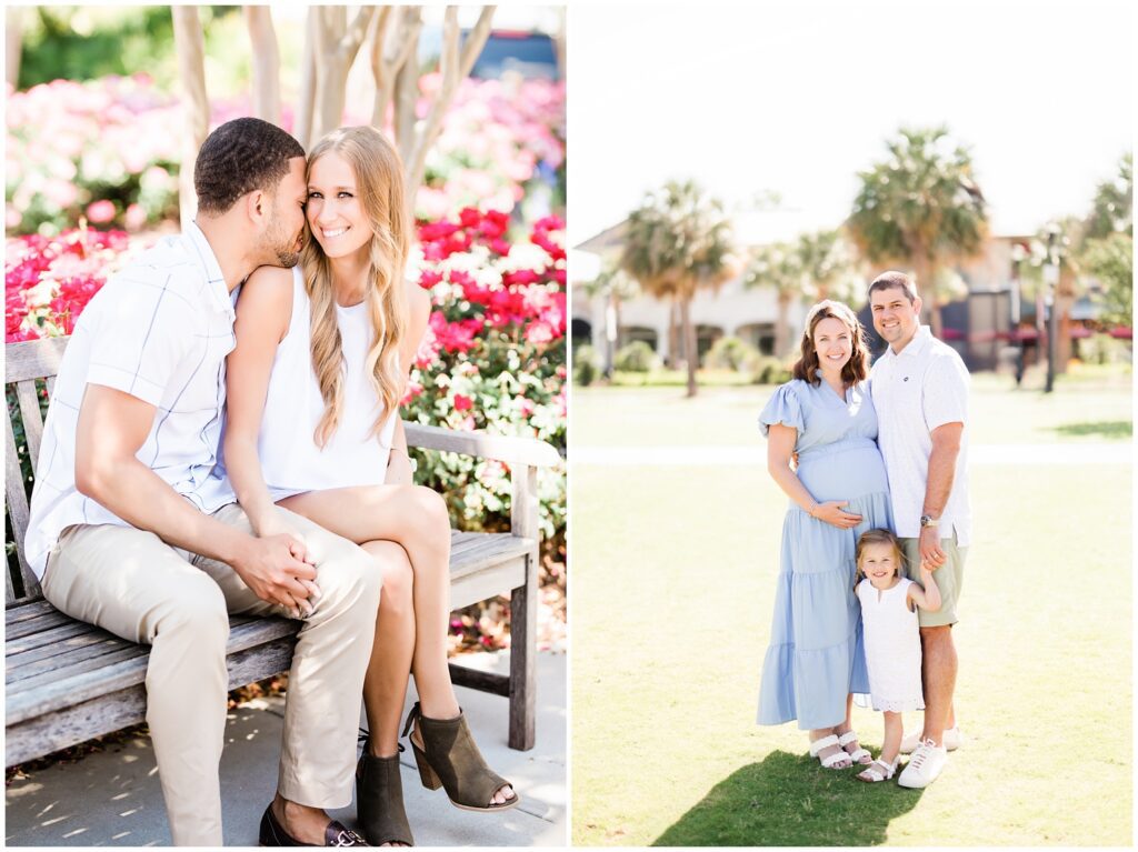 Engagement photos at the Market Common.