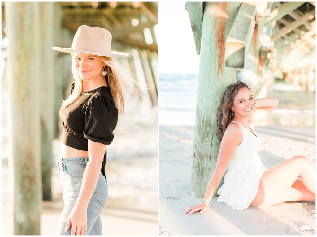 senior beach photoshoot