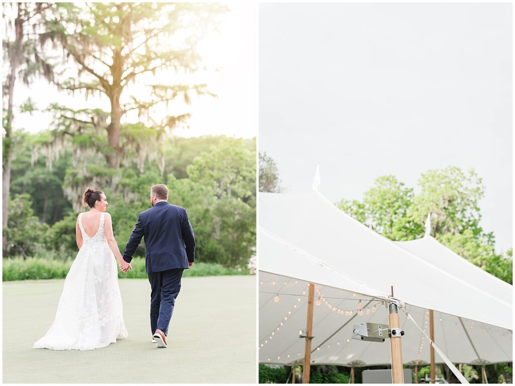 The wedding reception will be in Murrells Inlet, South Carolina—reception at Wachesaw Plantation.