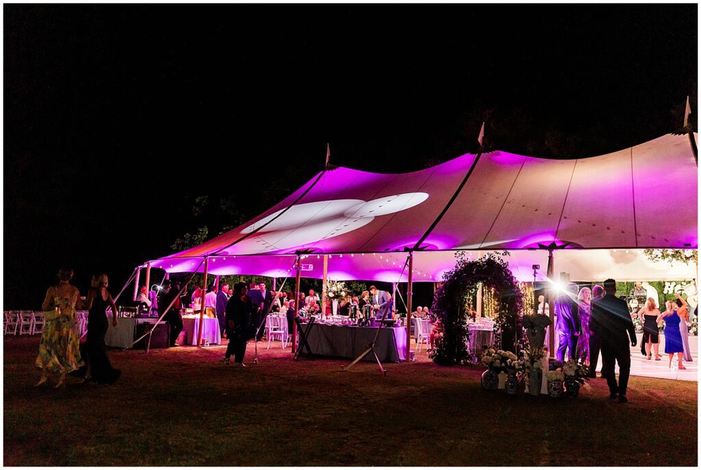 Event Works Tented Reception at Wachesaw Plantation Reception 