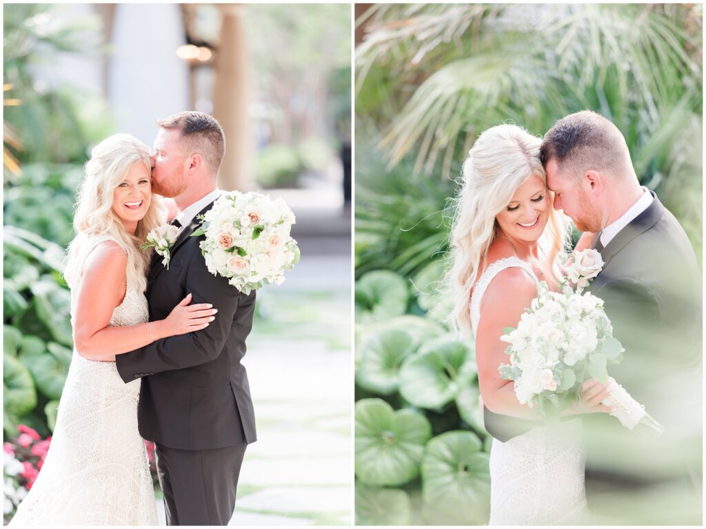 bride and groom for Summer Wedding at 21 Main Events