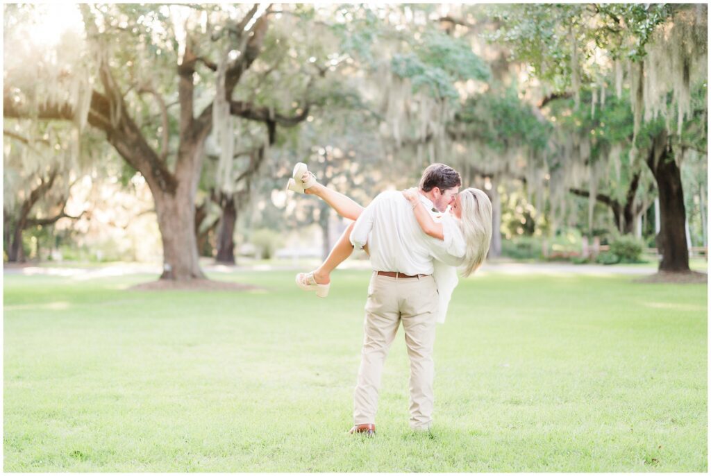 Engagement session at Wedgefield Country Club, Georgetown, South Carolina