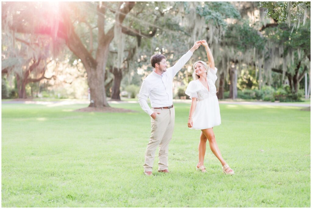 Engagement session at Wedgefield Country Club, Georgetown, South Carolina 