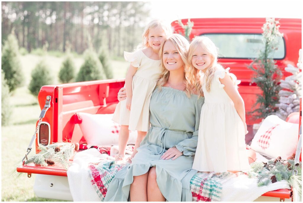 Mini Session Ideas with Red vintage truck