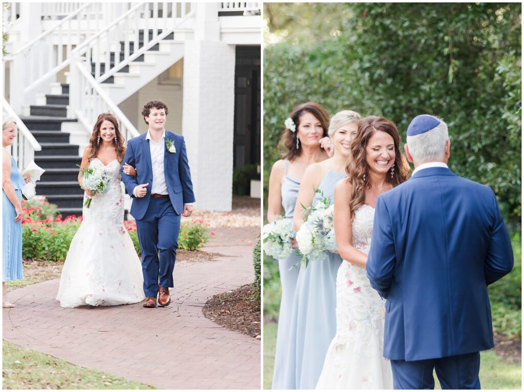 Bride getting ready to get married in Pawleys Island