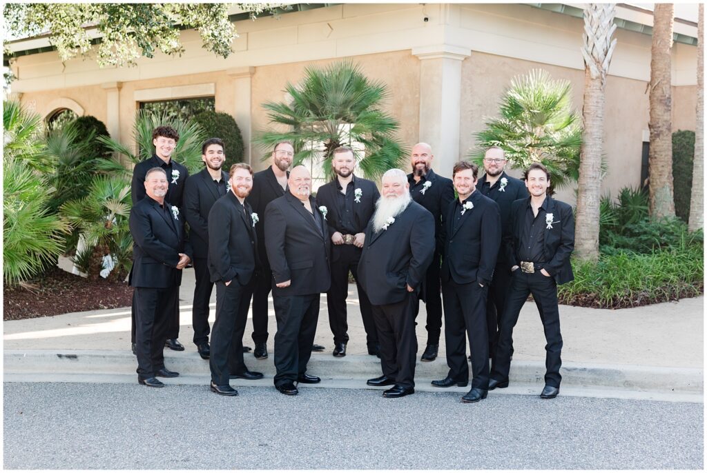 groomsmen posing for photos at 21 Main events 