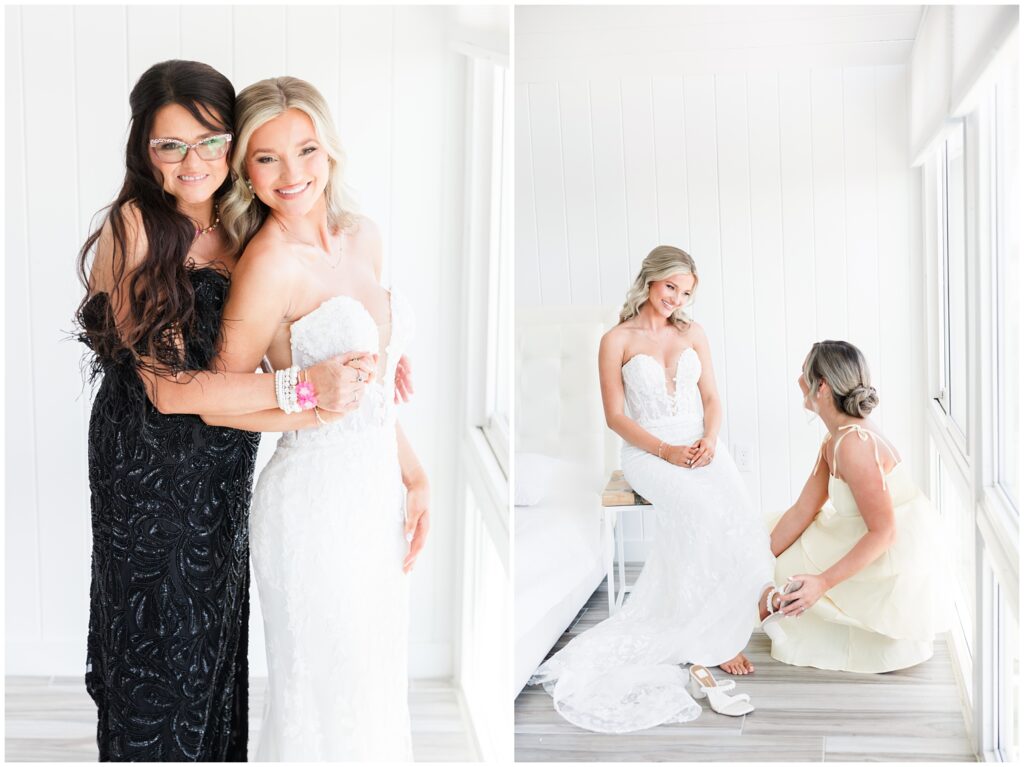 getting ready on wedding day Haley + Watson | A Georgetown Wedding