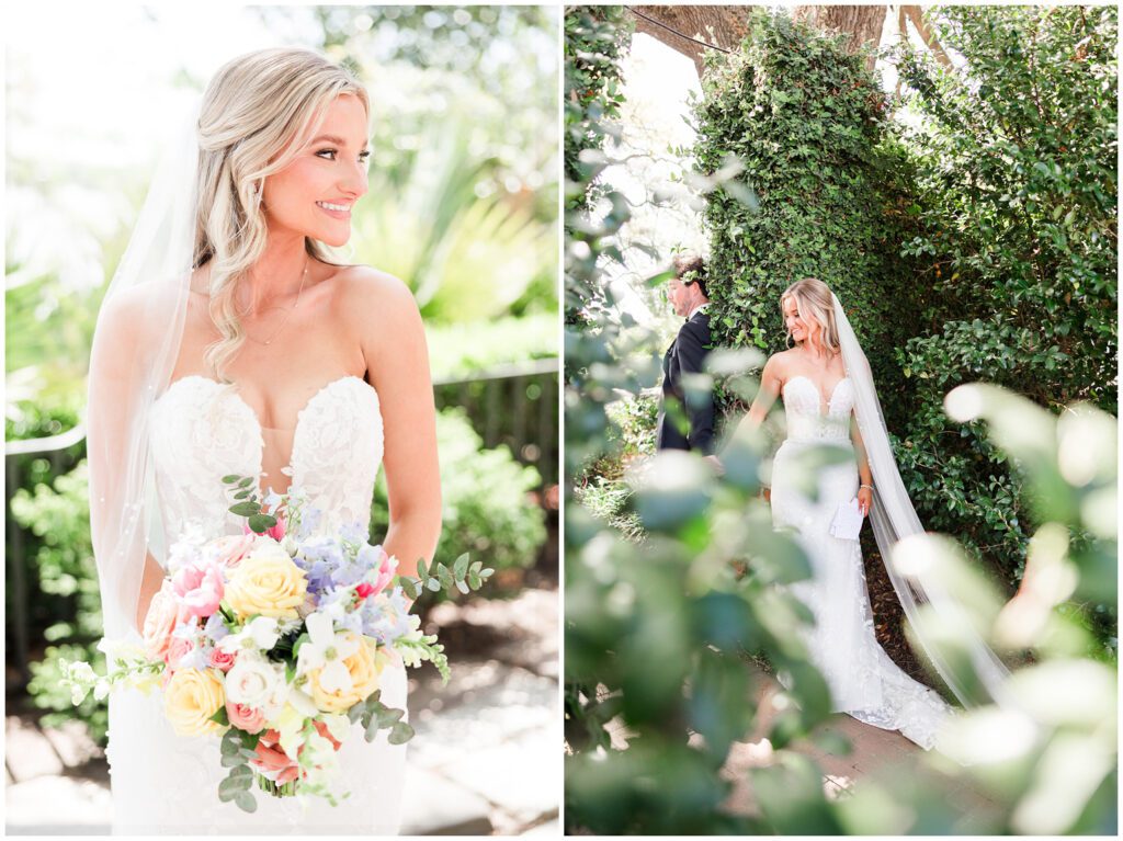 first touch and letter with bride and groom before ceremony