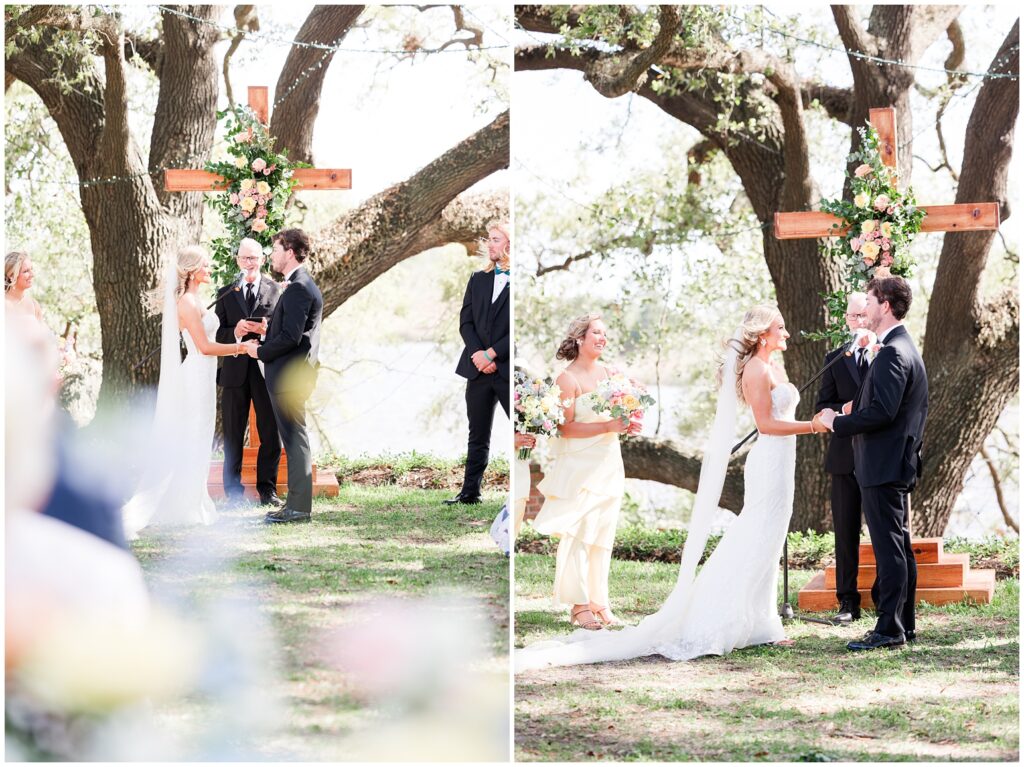 Kaminski House Weddings Ceremony with Hannah Ruth Photography