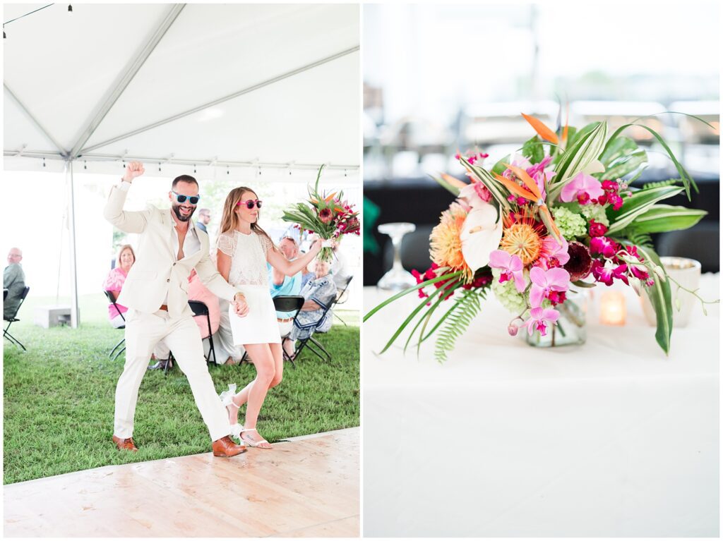 reception at myrtle beach wedding house