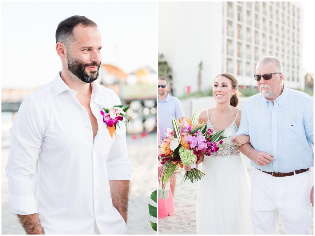 Custom written wedding vows on the beach at Myrtle Beach Wedding