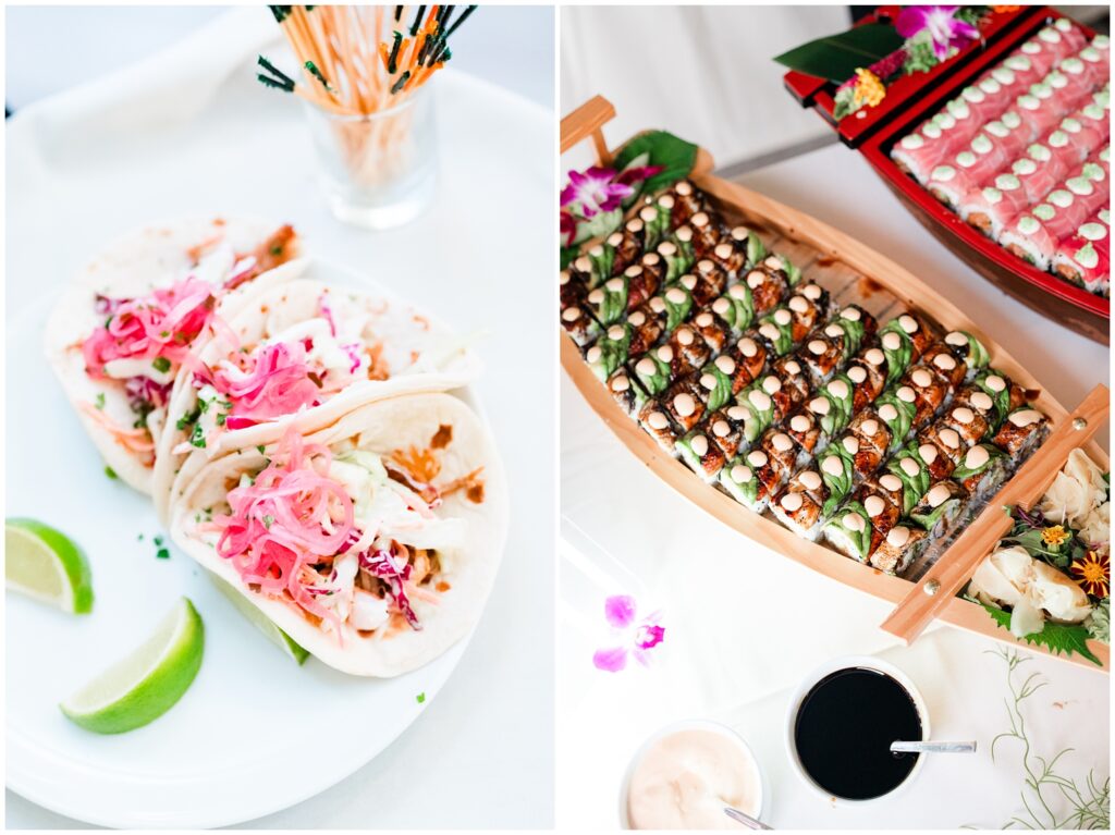 sushi wedding food