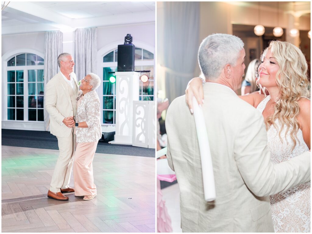Rainy Wedding at 21 Main Events North Myrtle Beach son and mother dancing