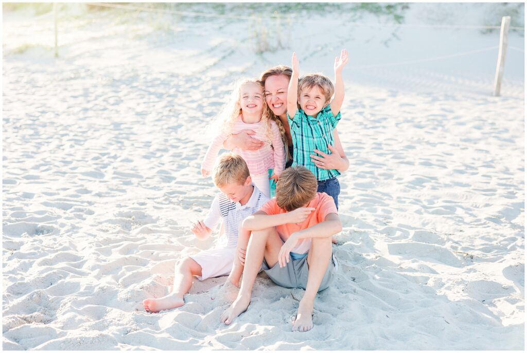 Sunset Family Session in Myrtle Beach

