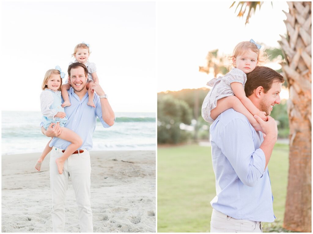 Debordieu Colony Beach Family Photography at sunset 