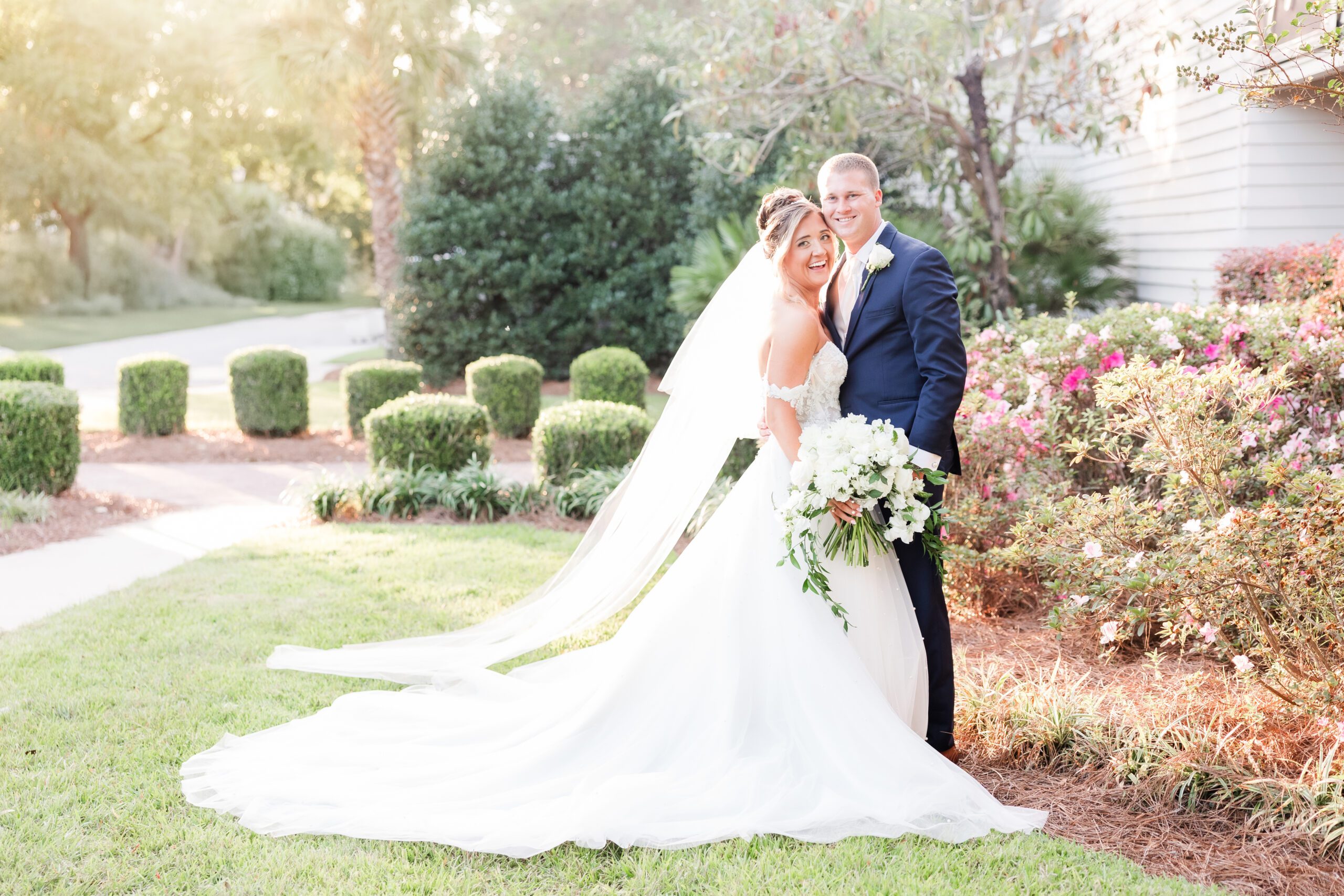 Bride and groom The Village House at Litchfield Wedding