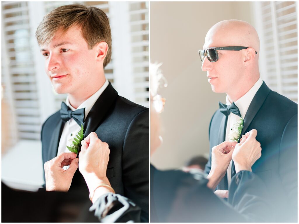 getting ready photos on wedding day in pawleys island south carolina