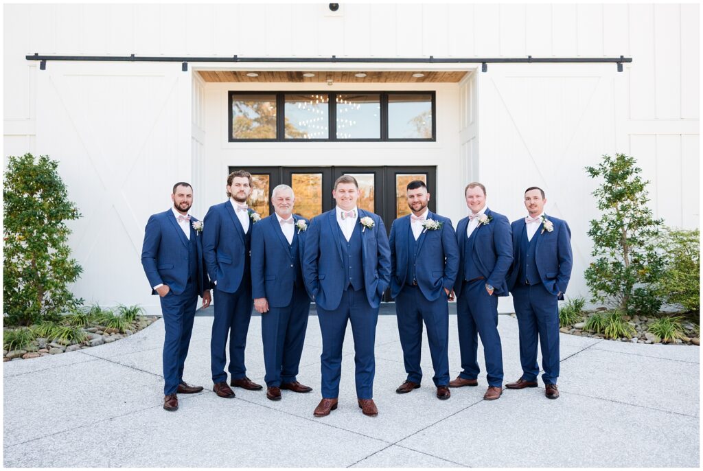 Bride and groom portrait at The Venue at White Oaks captured in Myrtle Beach photography style