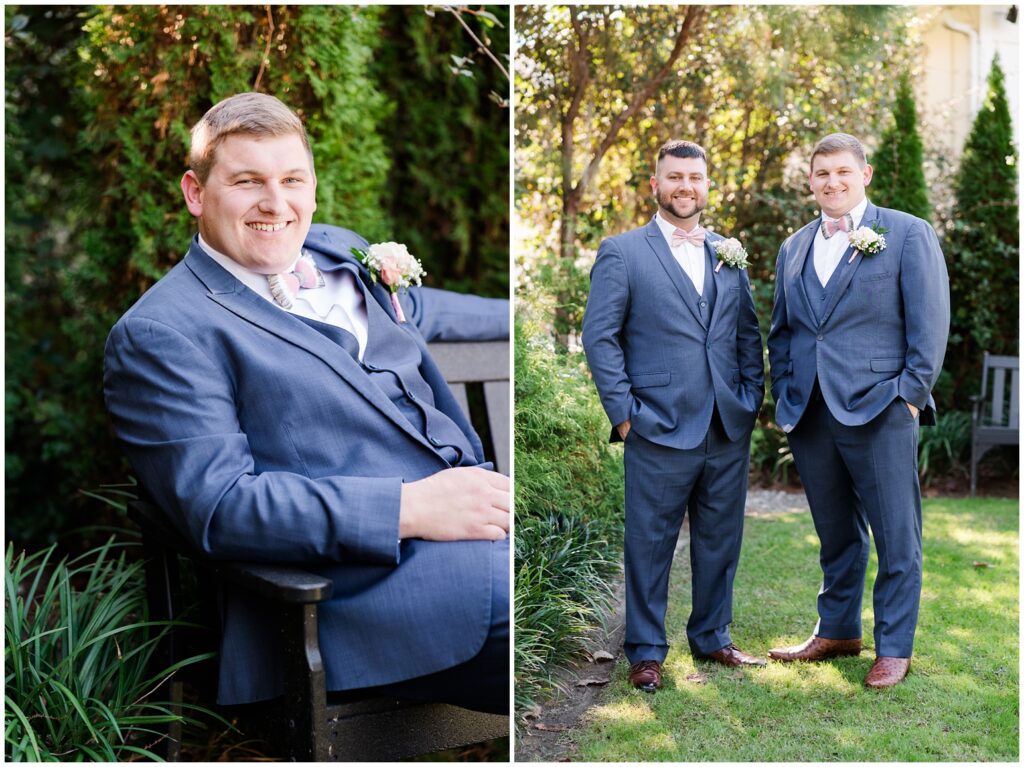 Bride and groom portrait at The Venue at White Oaks captured in Myrtle Beach photography style