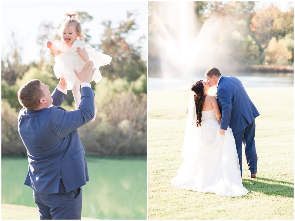 Bride and groom portrait at The Venue at White Oaks captured in Myrtle Beach photography style