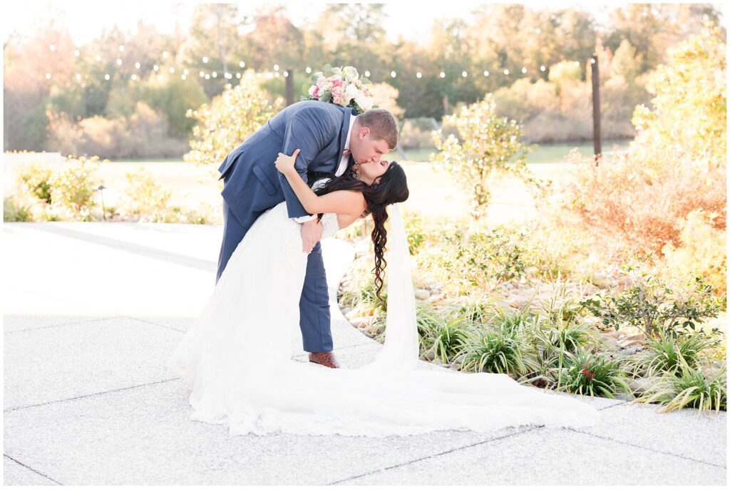 Bride and groom wedding portrait by Myrtle Beach photographer