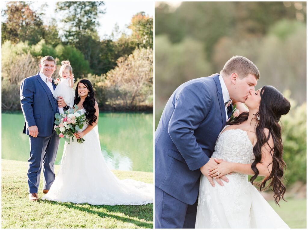 Bride and groom portrait at The Venue at White Oaks captured in Myrtle Beach photography style
