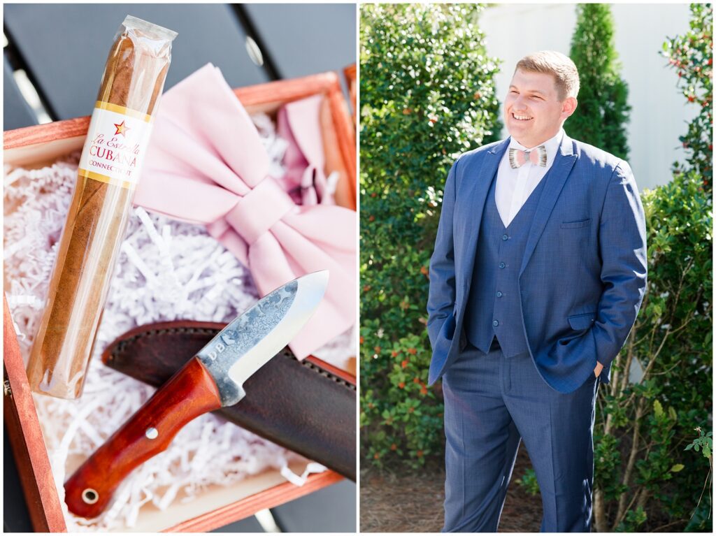 Grooms wedding details