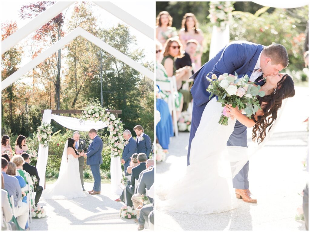 Ceremony moment at The Venue at White Oaks Farm photographed by Myrtle Beach photographer