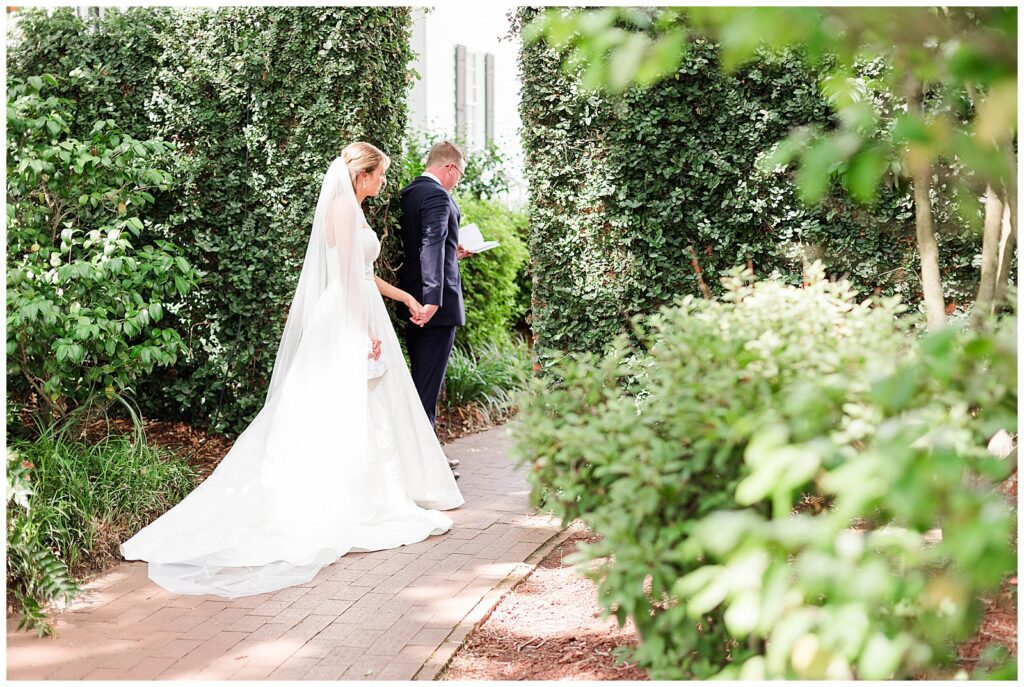 First touch on Wedding day - A Kaminski House Wedding