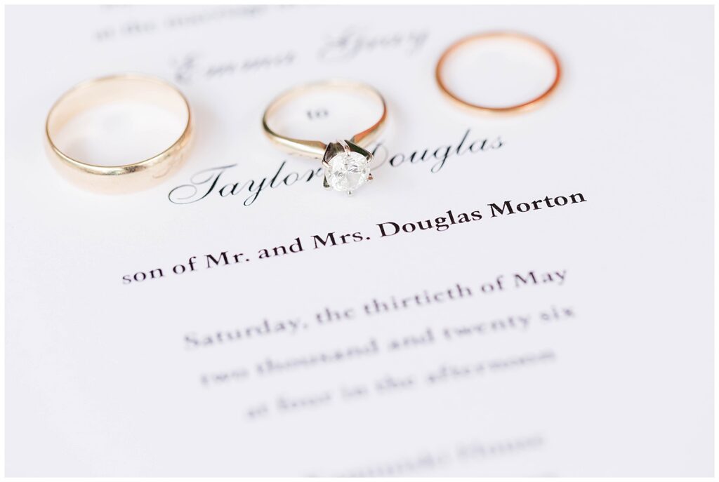 Detail shots on wedding day